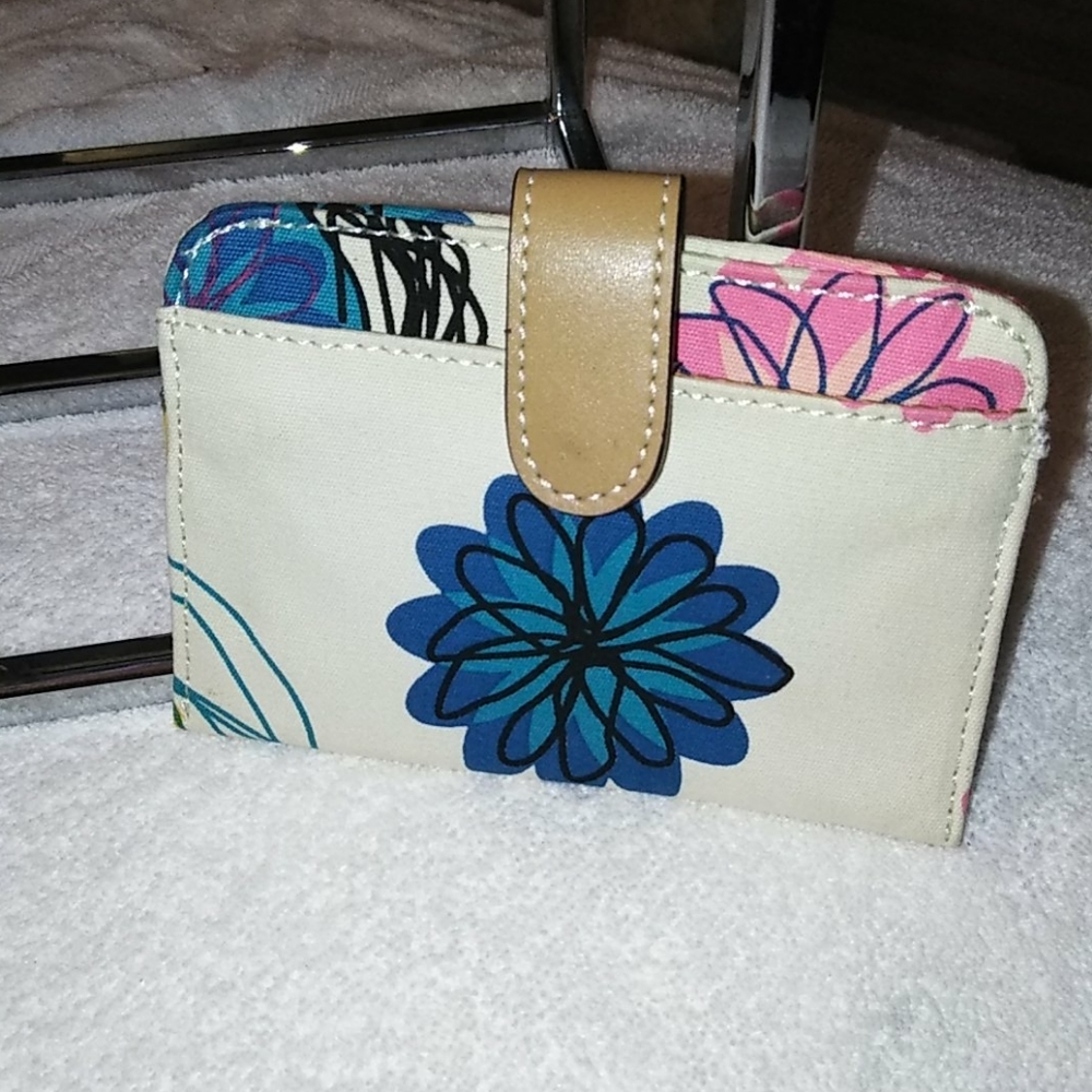 Canvas Floral ID Case